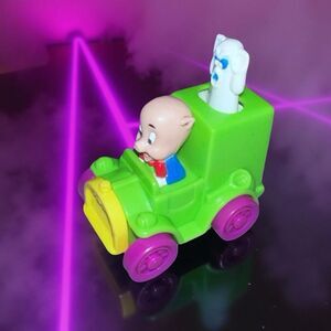 Vintage 1992 Warner Bros Porky's Ghost Catchers Toy Car Looney Tunes B7